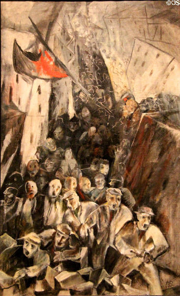 Rebellion painting (1915) by Hans Richter of Germany at German Historical Museum. Berlin, Germany.