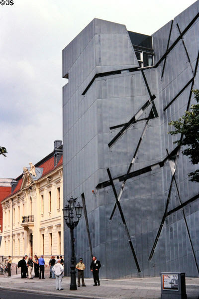 Jewish Museum Berlin streetview. Berlin, Germany.