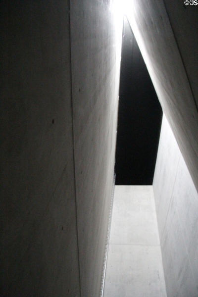 Symbolic Holocaust Tower at Jewish Museum Berlin. Berlin, Germany.
