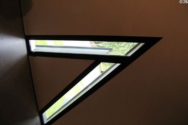 Slit window architecture at Jewish Museum Berlin. Berlin, Germany.