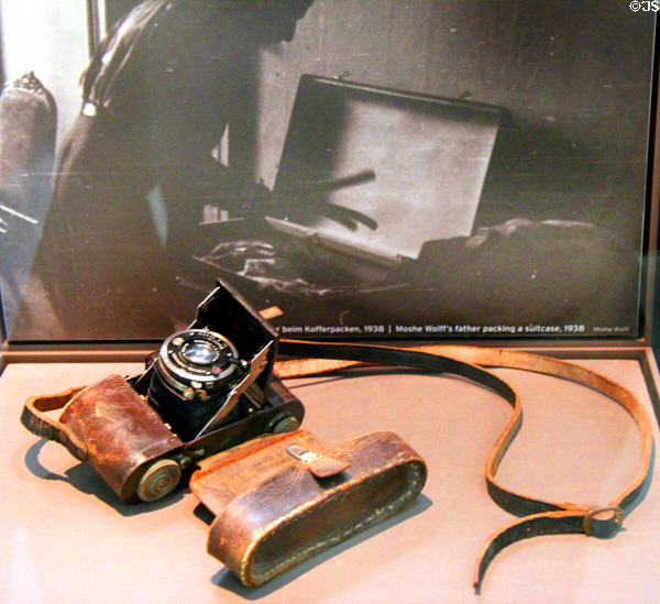 Camera spirited out of Germany (1938) by refugee at Jewish Museum Berlin. Berlin, Germany.