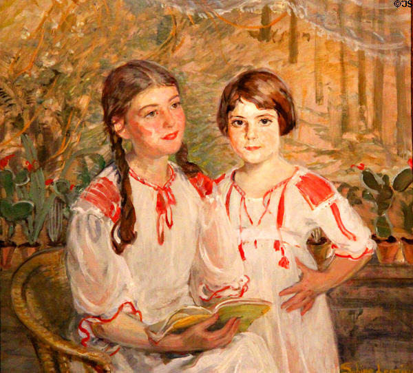 Portrait of Hahn Sisters (1932) by Sabine Lepsius at Jewish Museum Berlin. Berlin, Germany.