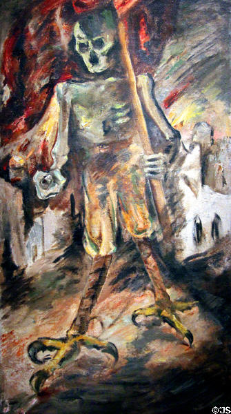Allegory on Death painting (1937-8) by Frederick Solomonski at Jewish Museum Berlin. Berlin, Germany.