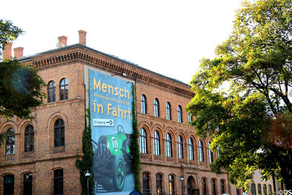 Heritage building of former locomotive facility now German Museum of Technology. Berlin, Germany.