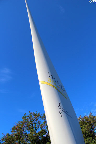 Wind turbine blade at German Museum of Technology. Berlin, Germany.