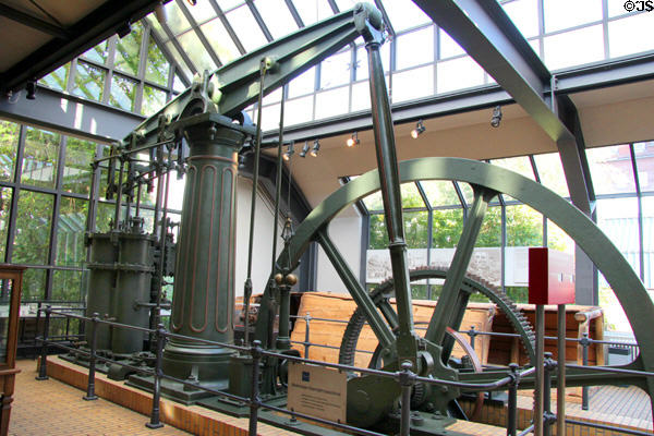 Beam steam engine (1859) at German Museum of Technology. Berlin, Germany.