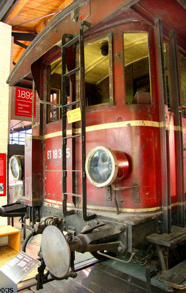 Electric locomotive (1898) for local transport at German Museum of Technology. Berlin, Germany.
