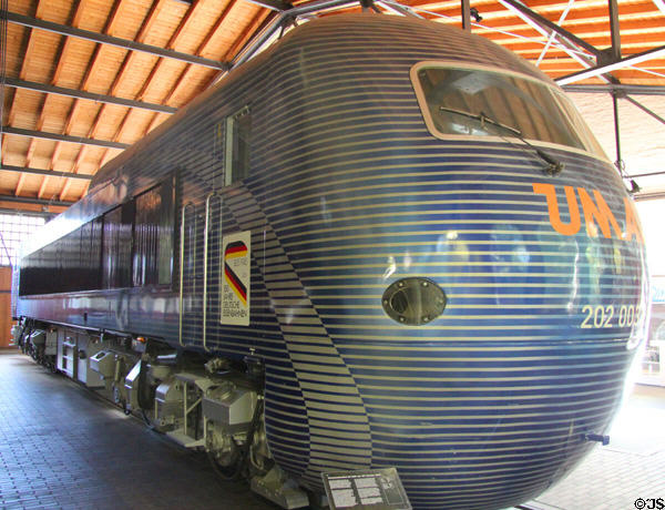 Diesel locomotive DE2500 (1973) by Thyssen-Henschel-BBC at German Museum of Technology. Berlin, Germany.