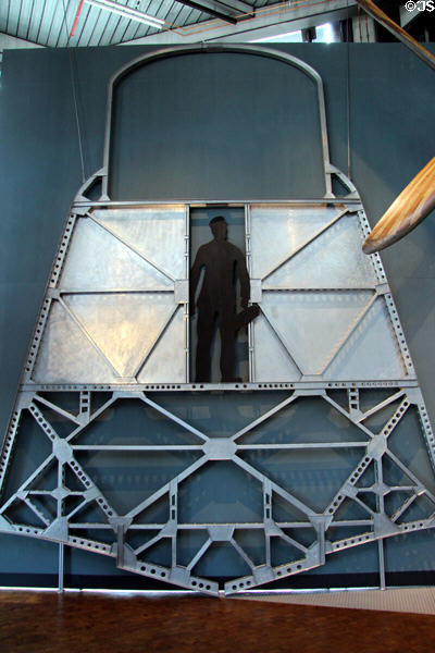 Bulkhead cross section of 100-passenger Dornier Do-S six-engine flying boat {1929} at German Museum of Technology. Berlin, Germany.