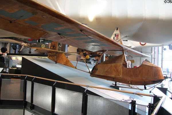 Glider as used for training future Luftwaffe pilots during 1930s at German Museum of Technology. Berlin, Germany.