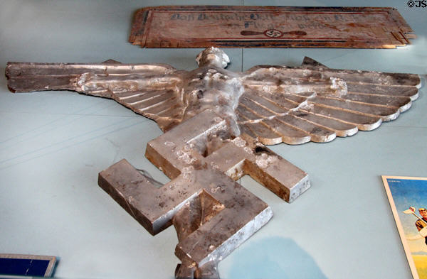 Nazi flying club standard (1930s) at German Museum of Technology. Berlin, Germany.