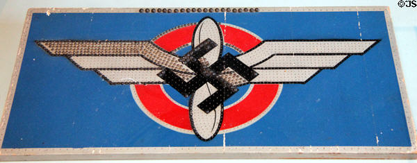 Fundraising nail board (c1940) for National Socialist Flight Corps at German Museum of Technology. Berlin, Germany.