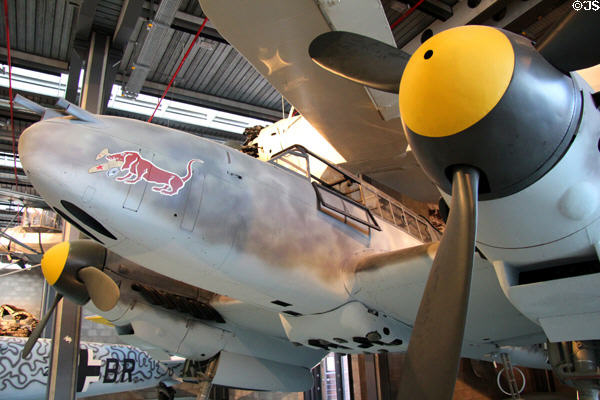 Messerschmitt Bf110 twin-engine fighter-bomber (1942) at German Museum of Technology. Berlin, Germany.