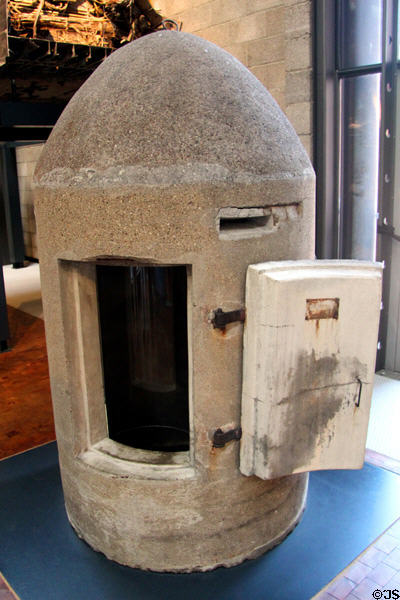 German single person bunker (c1943) at German Museum of Technology. Berlin, Germany.