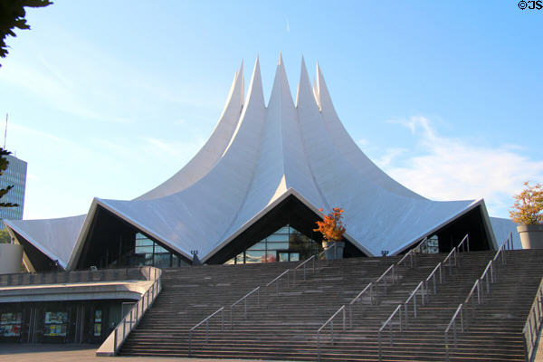 Tempodrom concert & event venue on land of former Anhalter Bahnhof rail lands. Berlin, Germany.