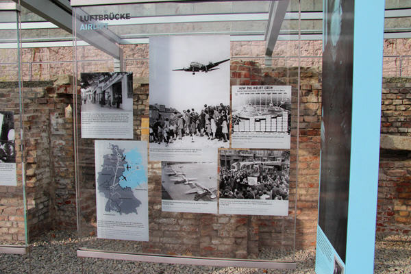 Photos of Berlin Airlift at Topography of Terror. Berlin, Germany.