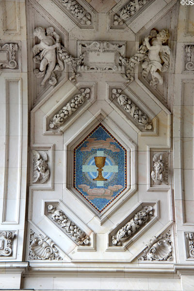 Art under arch of Berlin Cathedral. Berlin, Germany.