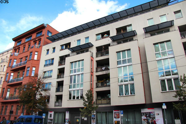 Oranienburger Str. Modern apartment buildings. Berlin, Germany.