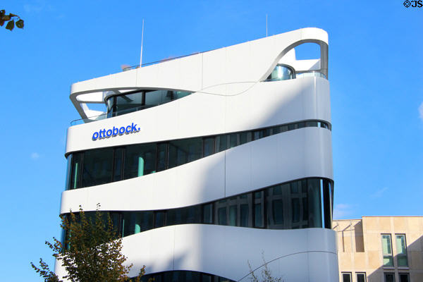 Ottobock building (2009) on Potsdamer Platz. Berlin, Germany. Architect: Gnädinger Architects.