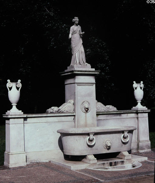 Sculptures in gardens at Sanssouci Park. Potsdam, Germany.