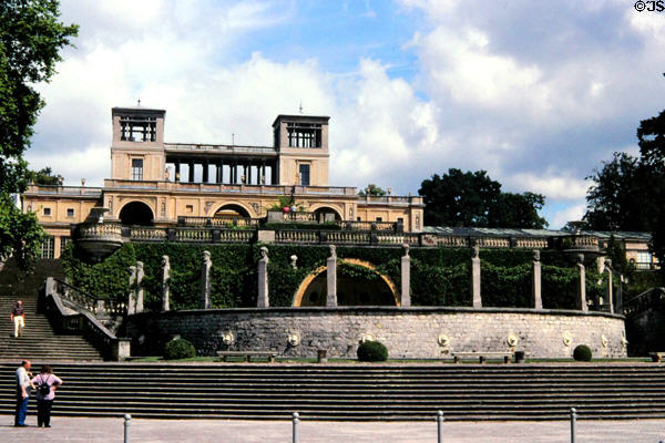 Orangery Palace (1864) at Sanssouci Park. Potsdam, Germany. Architect: Friedrich August Stüler & Ludwig Ferdinand Hesse.