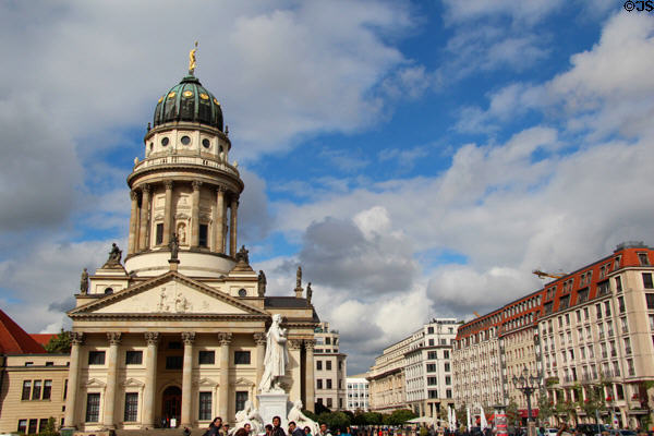 French Church of Friedrichstadt (aka French Cathedral of Berlin) (1705, rebuilt 1981) (on Gendarmenmarkt). Berlin, Germany. Architect: Louis Cayart & Abraham Quesnay.
