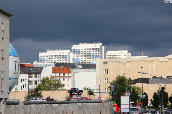 Storm cloud over Berlin Mitte from Topography of Terror. Berlin, Germany.