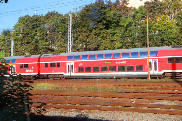 Regio DB double deck passenger cars. Berlin, Germany.