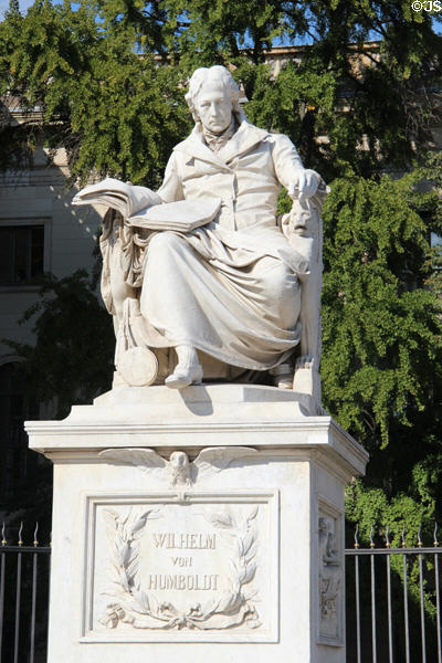 Wilhelm von Humboldt monument. Berlin, Germany.