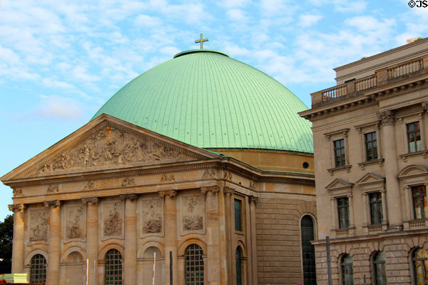 St Hedwig's Catholic Cathedral (1887 rebuilt 1963). Berlin, Germany. Architect: Modern version Hans Schwippert.