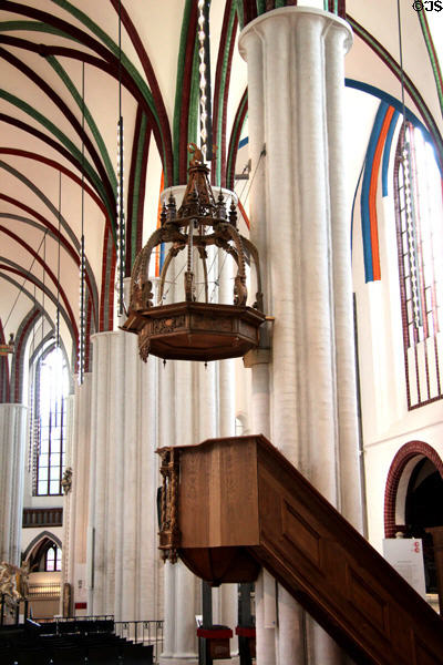 Pulpit of St Nicholas' Church. Berlin, Germany.