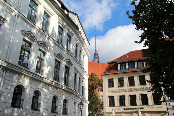 Streetscape in Nikolaiverteil. Berlin, Germany.