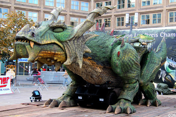 Dragon on Alexanderplatz. Berlin, Germany.