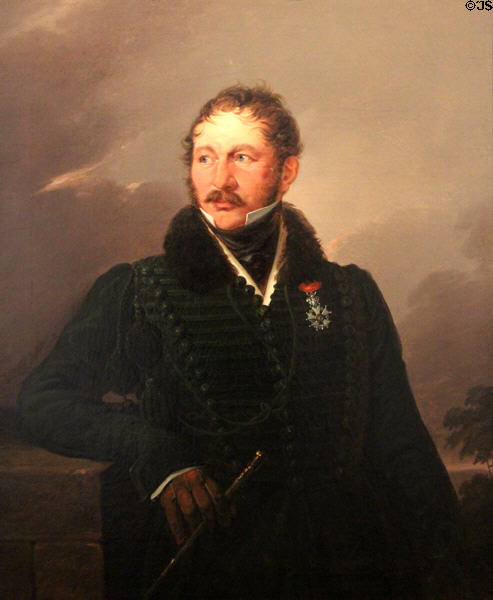 Rittmeister Adam Theodor Rüssing portrait by Ferdinand von Rayski at Pomeranian State Museum. Greifswald, Germany.