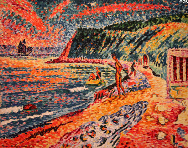 Hiddensee II painting (1921) by Ivo Hauptmann at Pomeranian State Museum. Greifswald, Germany.