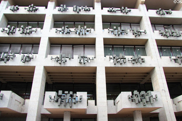 Modern building extension attached to City Hall on Alter Markt. Köln, Germany.