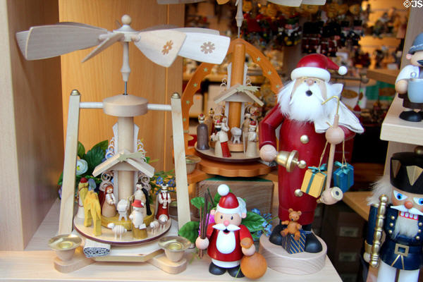 Christmas ornaments typical of Germany. Köln, Germany.