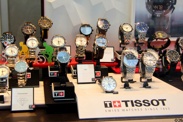 Wrist watch display. Köln, Germany.