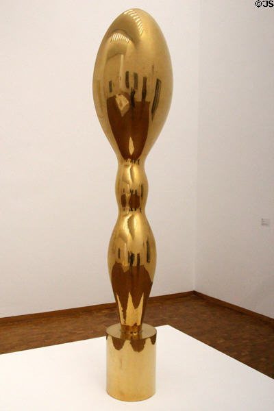 Torso-Leaf bronze sculpture (1963-75) by Hans Arp at Ludwig Museum. Köln, Germany.