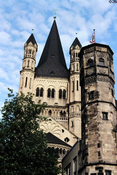 Great St Martin Church. Köln, Germany.