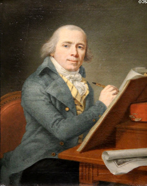 Self Portrait by Kaspar Benedikt Beckencamp (c1800) at Wallraf-Richartz Museum. Köln, Germany.