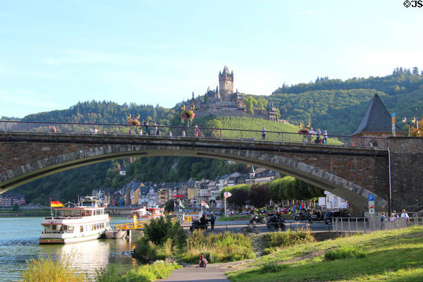 Imperial Castle overlooking Cochem. Cochem, Germany.