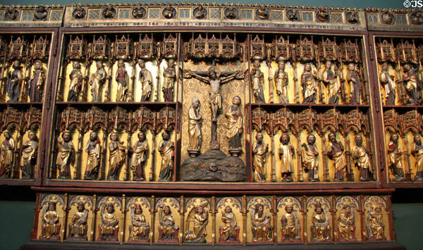 Retabel from High Altar (1379-83) of St Peter's in Hamburg by Master Bertram at Hamburg Fine Arts Museum. Hamburg, Germany.