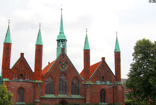 Holy Spirit Hospital (1260s) a remaining example of a medieval institution set up by local merchants to help poor. Lübeck, Germany.