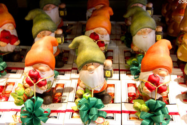 Marzipan gnome-shaped candy. Lübeck, Germany.