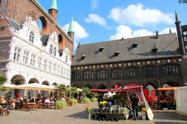 Lübeck Rathaus. Lübeck, Germany.