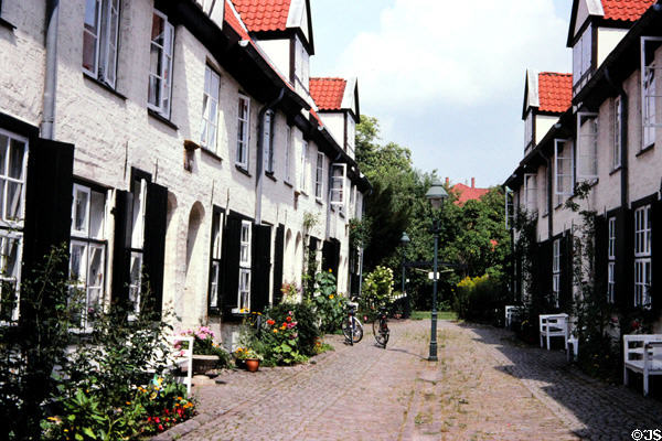 Grange courtyard. Lübeck, Germany.