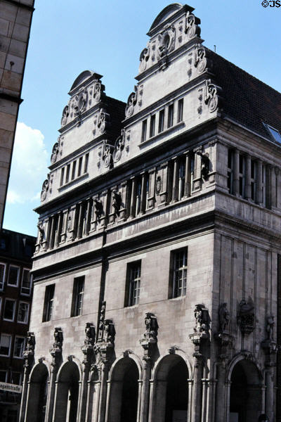 Baroque building on market square. Bremen, Germany.