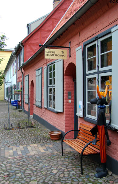 Heritage cloister buildings (18thC) now part of Cultural History Museum. Rostock, Germany.
