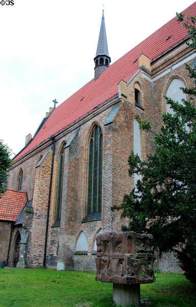 Abbey of Holy Cross brick Gothic church (14thC) at Cultural History Museum. Rostock, Germany.